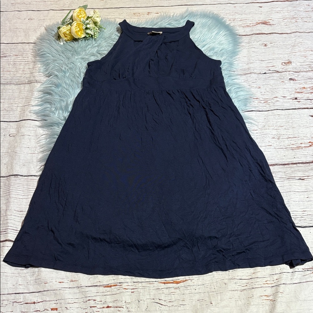 LOFT Outlet Navy Mini Dress sz L